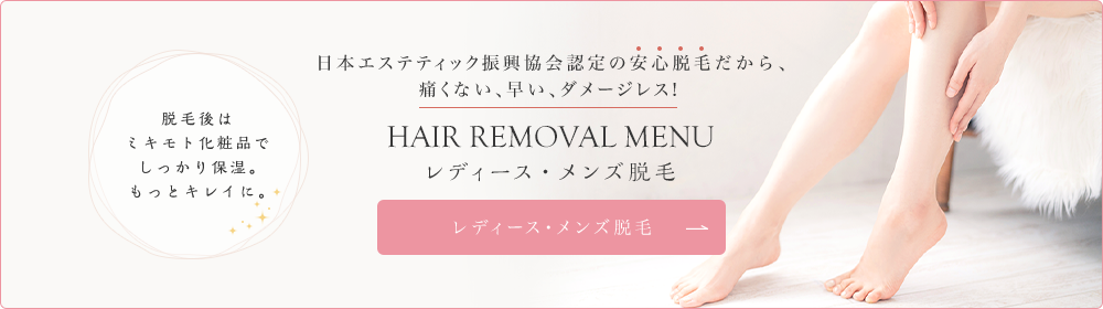 HAIR REMOVAL MENU